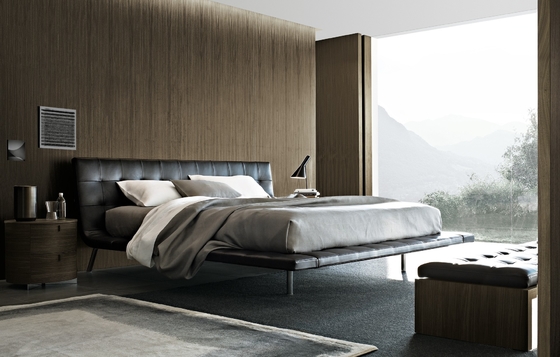 China Tipo tapizado moderno acero inoxidable del hotel del sofá del metal de la cama de Poliform Onda proveedor