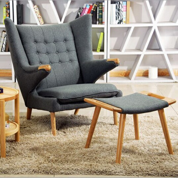 China Alta densidad del uso de la sala de estar de la silla del brazo de la fibra de vidrio del oso de la papá de Hans Wegner proveedor