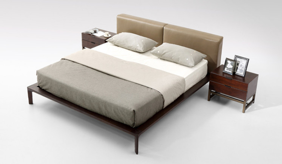 China Estilo moderno simple gris suave tapizado cama de madera doble del conjunto de dormitorio proveedor