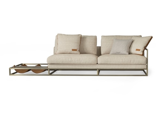 China Sofá tapizado moderno de 3 asientos con el brazo y el revistero de mirada derechos proveedor