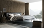 Tipo tapizado moderno acero inoxidable del hotel del sofá del metal de la cama de Poliform Onda proveedor