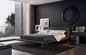 Tipo tapizado moderno acero inoxidable del hotel del sofá del metal de la cama de Poliform Onda proveedor