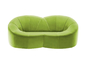 El sofá clásico moderno de la calabaza de la tela fijó 2 Seater coloridos para la sala de estar proveedor