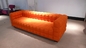 Sofá moderno del cuero de 3 Seater, sofá 228 * 88 * los 79cm de la rejilla de las piernas de madera sólida proveedor