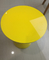 Pequeño SGS adaptable interior de Arcylic de la mesa de centro redonda amarilla del metal proveedor