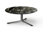 El color de encargo de la ceniza de la tabla del top del mármol del tamaño, Metal diseño moderno de la mesa redonda proveedor