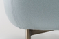 Blanco tapizado moderno del polvo de la cubierta de tela de los taburetes del taburete del compinche para la sala de estar proveedor