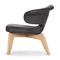 Silla del ocio del cuero de la PU del marco de madera de haya sola, silla de Munich con el respaldo proveedor