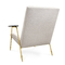Sillón de Ingmar de la sala de estar, sillas modernas de los muebles con el pie del oro de Champán proveedor