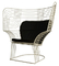 Muebles al aire libre del sillón del vínculo de la sala de exposición con el diseño de acero barnizado de Tom Dixon proveedor