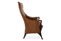 Silla de ala multi del cuero de Progetti de la densidad, madera sólida que cena sillas proveedor