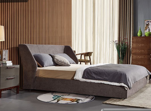 China Cama tapizada doble durable, uso general de los muebles de la tela del marco casero de la cama proveedor