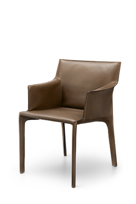 China Silla de cuero bronceada oficina de silla de montar de Brown con arreglo y control acabado proveedor
