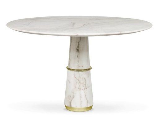 China Artesanía de las tablas del comedor de AGRA y exhibición modernas de mármol de la elegancia proveedor