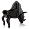Negro animal comercial de la forma de los muebles caseros de la silla/del sofá del rinoceronte de la fibra de vidrio proveedor