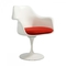 Silla blanca del tulipán de la loma de la cafetería, silla del tulipán de Saarinen con el amortiguador proveedor