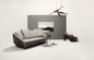 Base tapizada moderna de madera sólida del sofá de la loma de Isanka Gualterio para la sala de estar proveedor