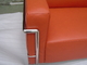 Sofá de cuero de Le Corbusier Lc2 del amortiguador de la oficina, SGS seccional del sofá de  Lc2 proveedor