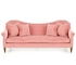 Sofá de la tela del rosa de los muebles del hotel del ocio, sofá ordinario de la habitación del tamaño proveedor