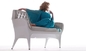 Muebles de la silla del brazo de la fibra de vidrio de la silla de Showtime Poltrona de la reproducción, blanco azul proveedor
