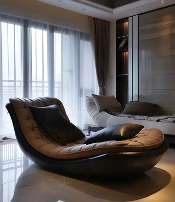 Moderno retro sola silla reclinable Sofá de estar Muebles para el hogar Uso de dormitorio estudio Gran apartamento Villa sala de estar informal proveedor