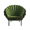 La silla contemporánea moderna del pavo real por Dror para el cappellini en tela y el cuero con el marco metálico acaban proveedor